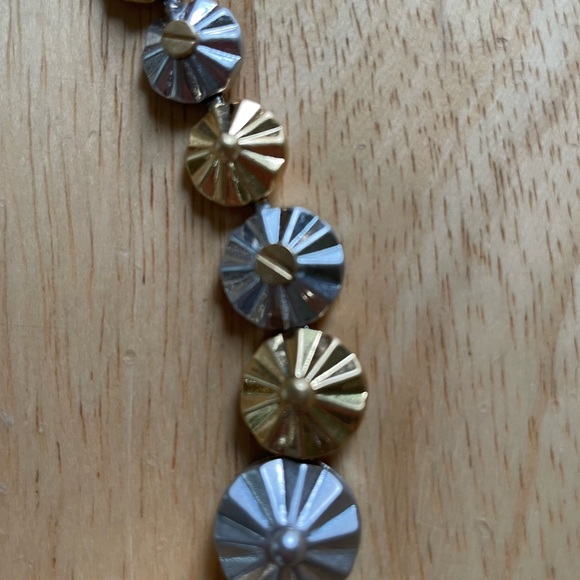 EUC COACH Metallic Clustered Daisy Rivet Necklace - Picture 6 of 7